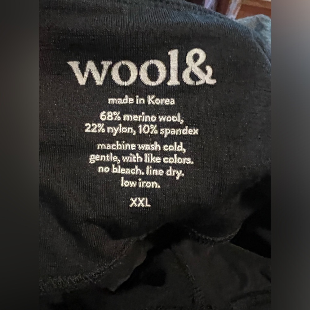 Wool& Summit Black Merino Wool Leggings - Picture 7 of 9